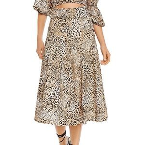 Faithful The Brand Luda Midi Skirt Leopard print